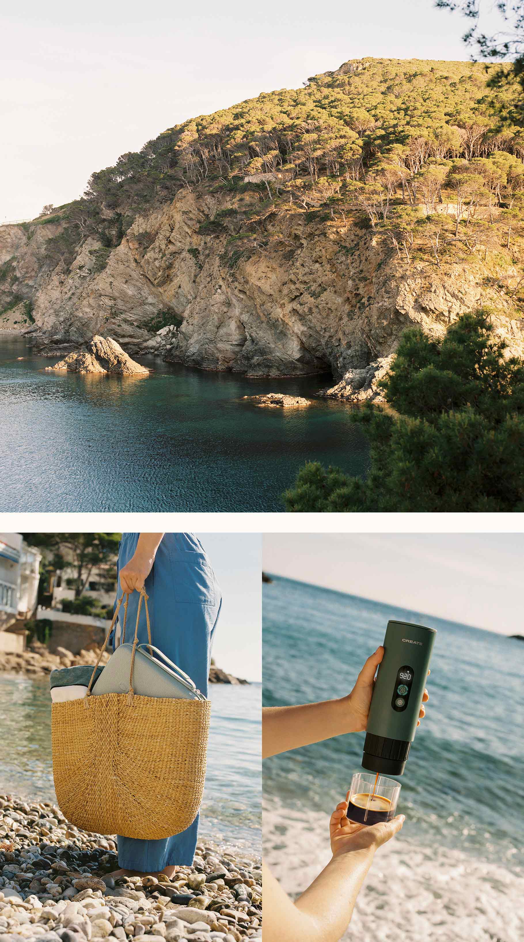 THERA MOVE - Cafetera express portátil 15bar para cápsulas y café molido