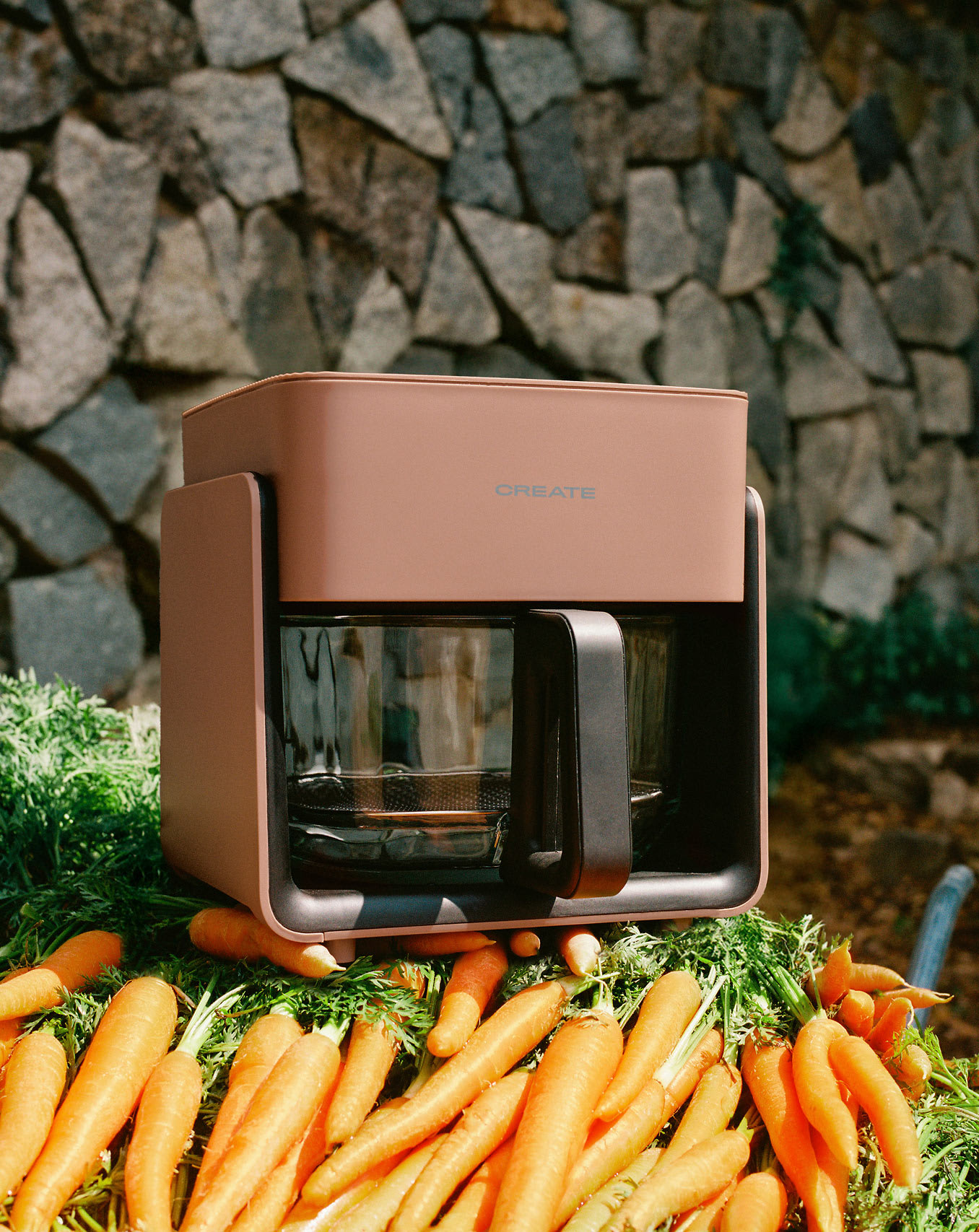 AIR FRYER STUDIO CRYSTAL - Freidora de aire de cristal 4.2L con vaporizador opcional