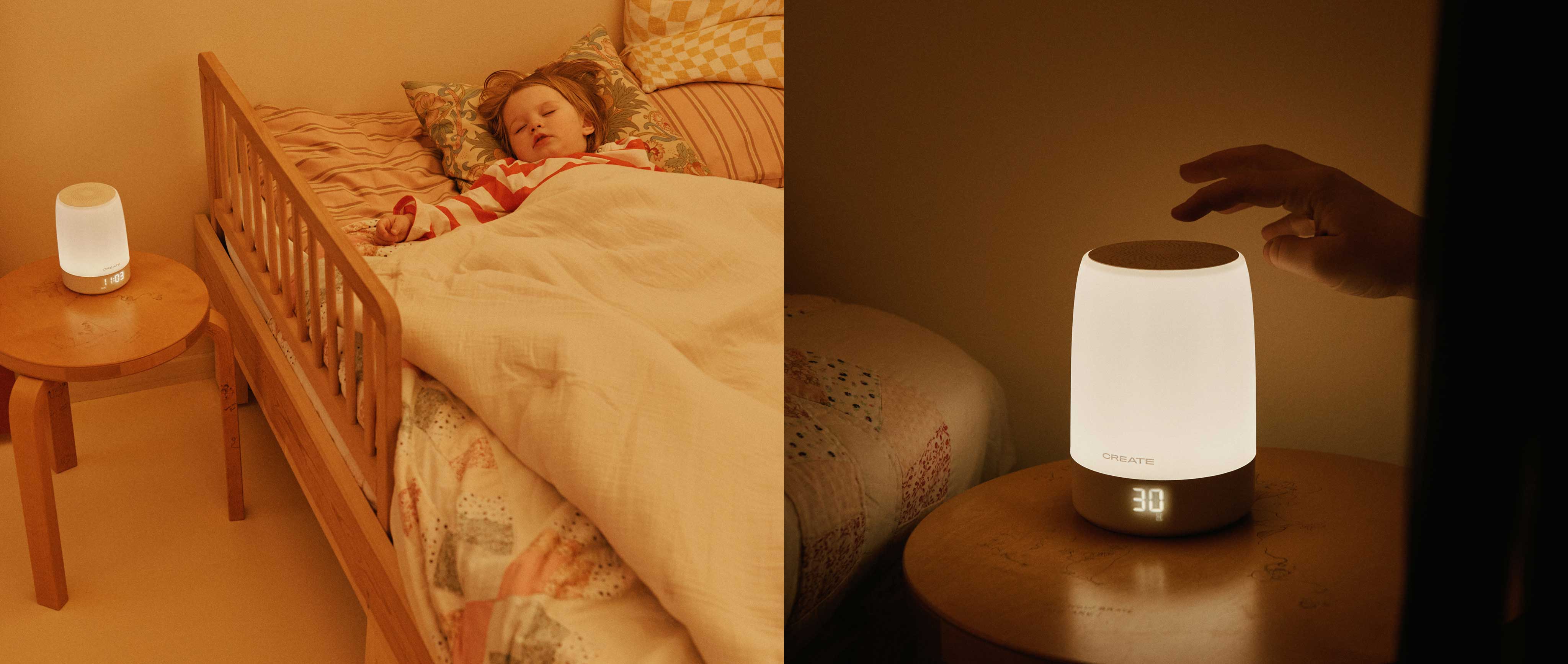 BABY DREAM CONNECT - Lámpara de sueño y ruido blanco para bebés con WiFi