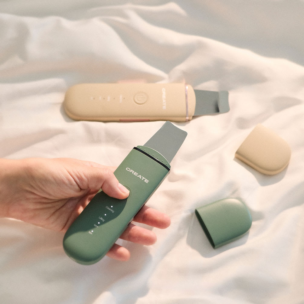 SONIC PURE SKIN 4 in 1 - Limpiador facial ultrasónico 4 en 1 con tecnología EMS