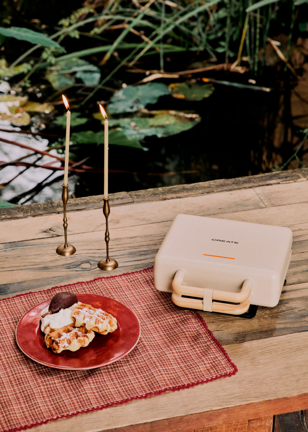 STONE STUDIO - Sandwichera grill y gofrera de placas intercambiables