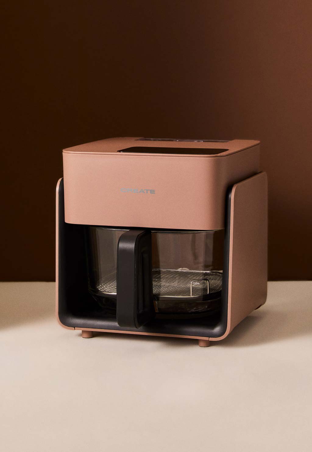 AIR FRYER STUDIO CRYSTAL - Friteuse à air en verre 4,2 L avec cuiseur vapeur en option