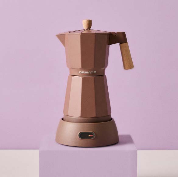 THERA MOKA ELECTRIC - Cafetière italienne électrique avec fonction de maintien au chaud