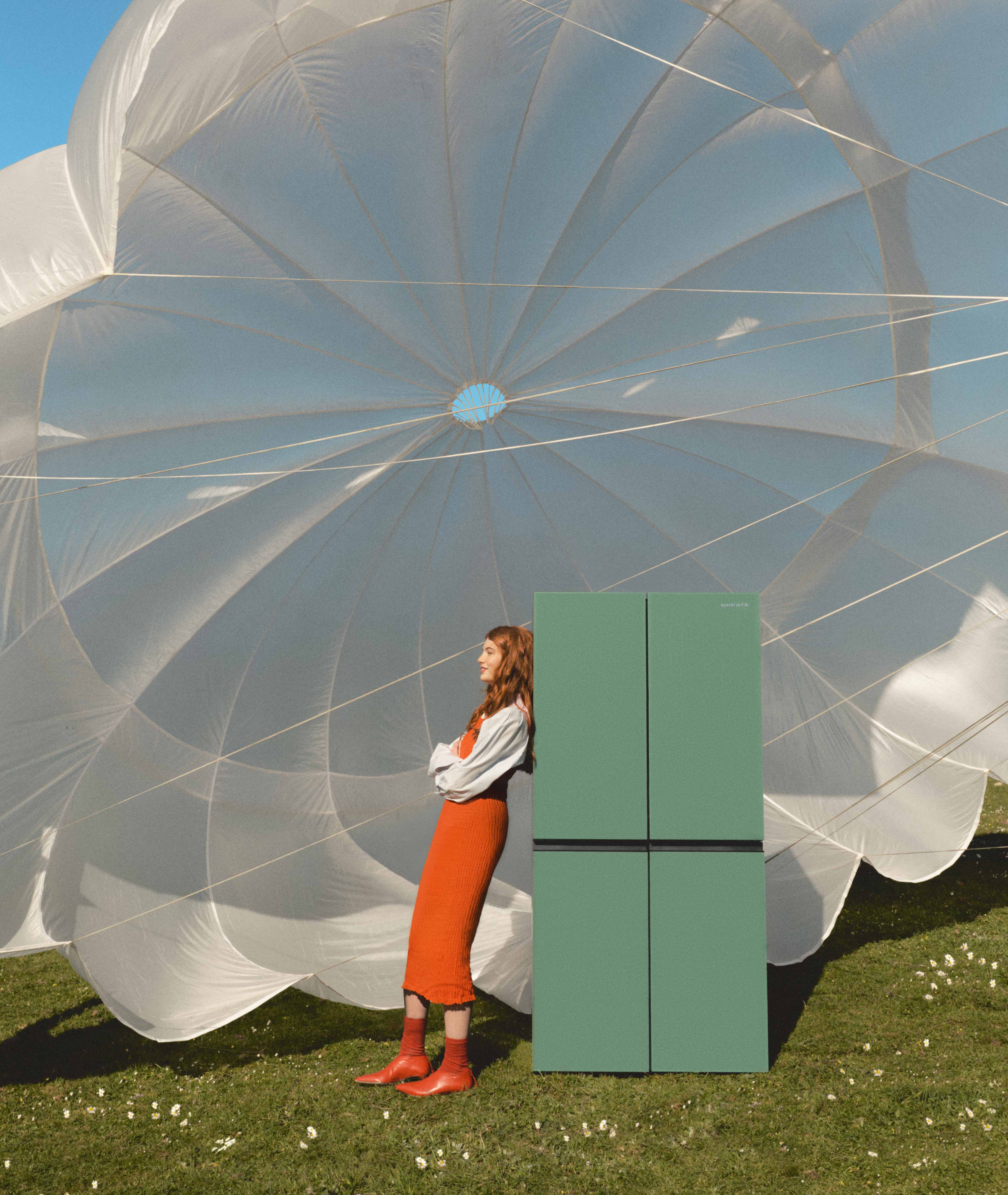 FRIDGE STUDIO CROSS DOOR 503 - Réfrigérateur à portes croisées 4 portes 503L No Frost avec Care+