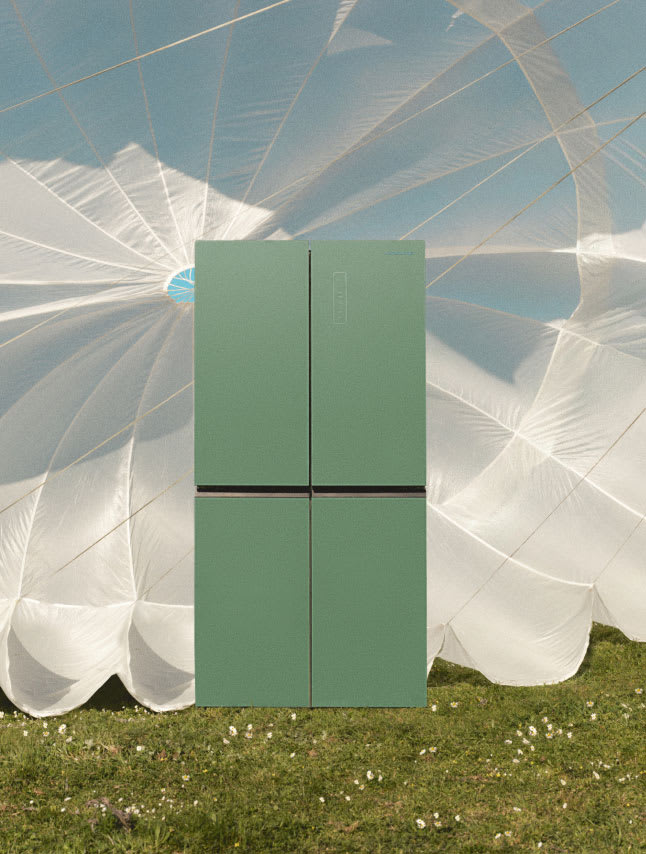 FRIDGE STUDIO CROSS DOOR 503 - Cross door style refrigerator 4 doors 503L No Frost with Care+