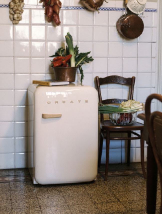 FRIDGE RETRO 107L - Retro-style refrigerator