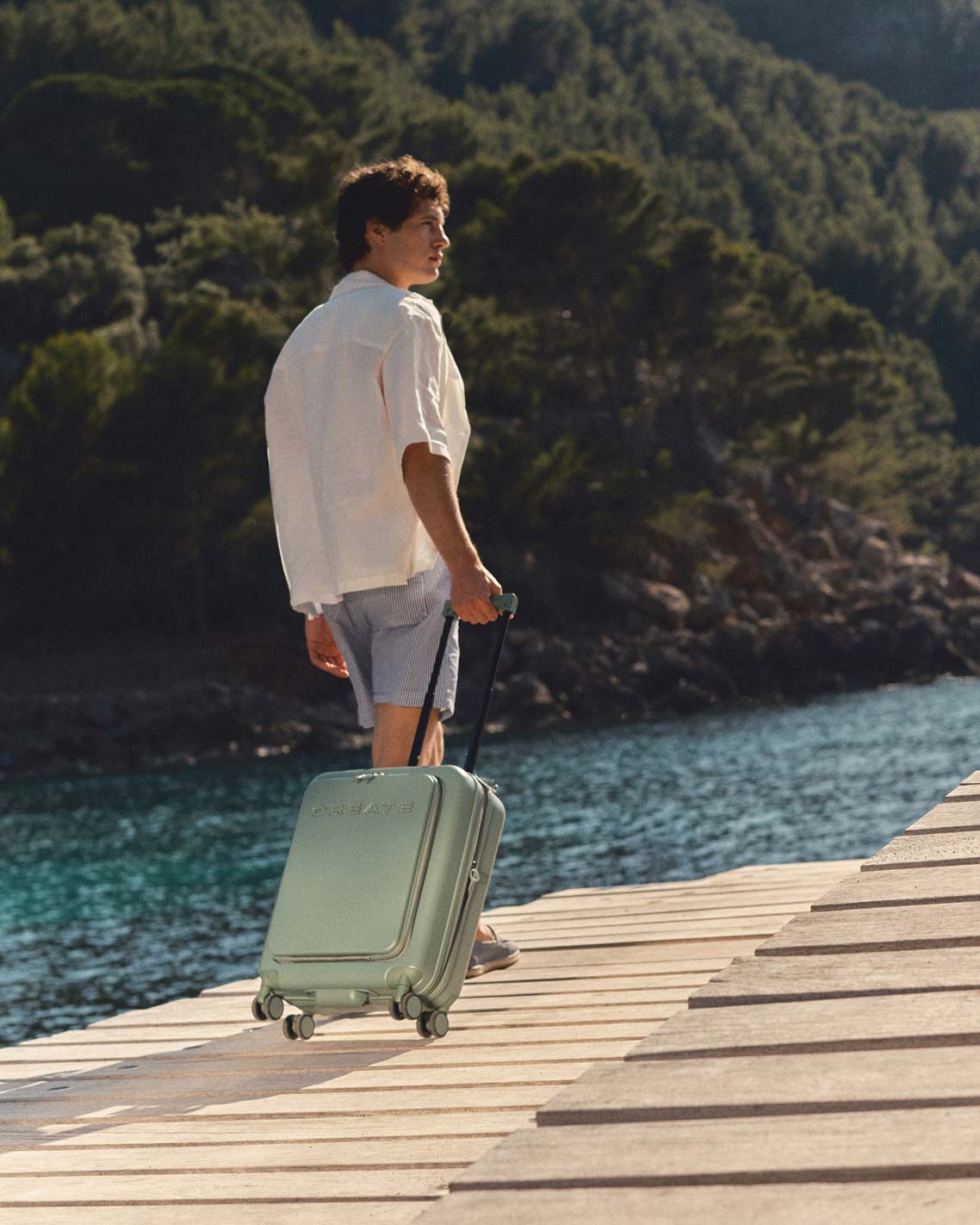 LUGGAGE STUDIO POCKET - Maleta rígida de policarbonato apta para aerolíneas Low Cost con candado TSA