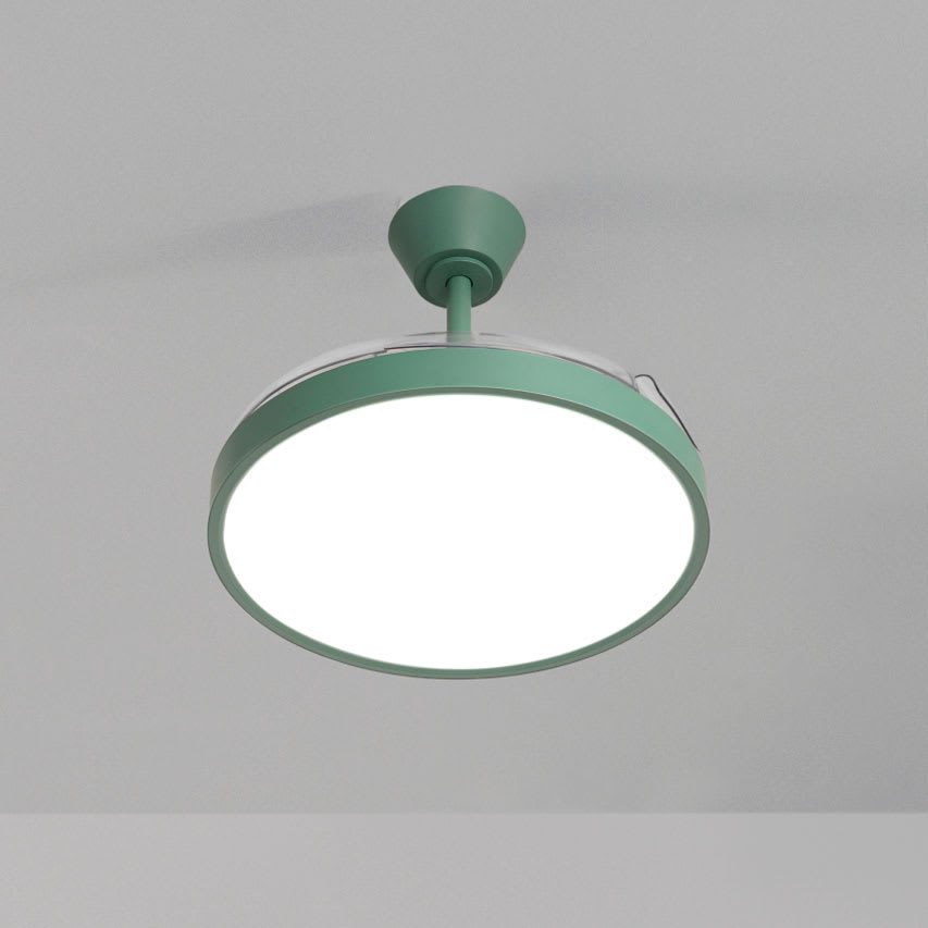 WIND CLEAR STUDIO - Ventoinha de teto 40W silenciosa com pás retráteis e luz LED, vários tamanhos