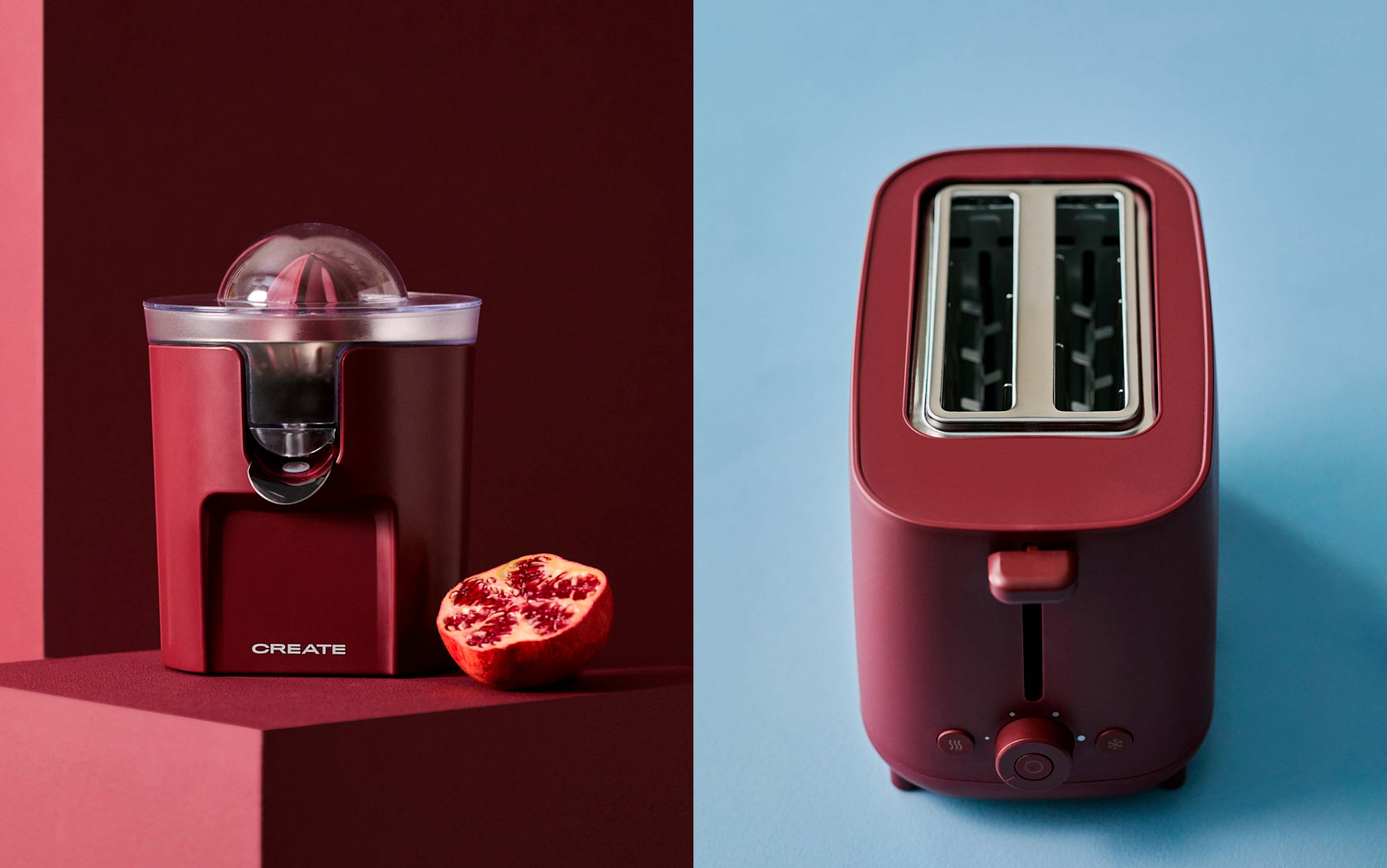 Burgundy appliances