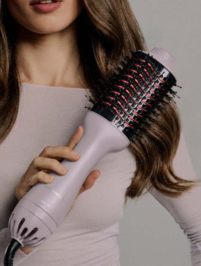CERAMIC LED VOLUME STYLER - Volumising brush with dual LED treatment