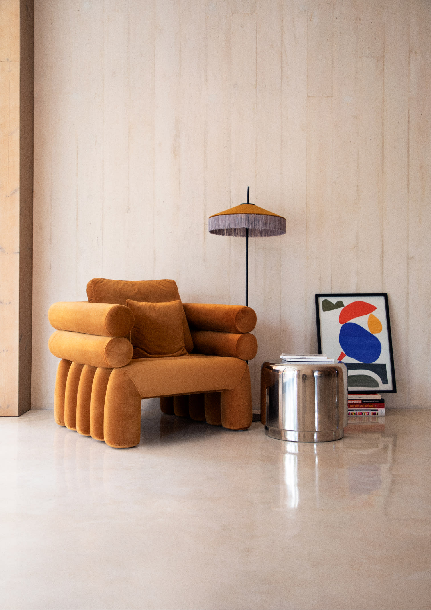 Fauteuil en Velours Kunda