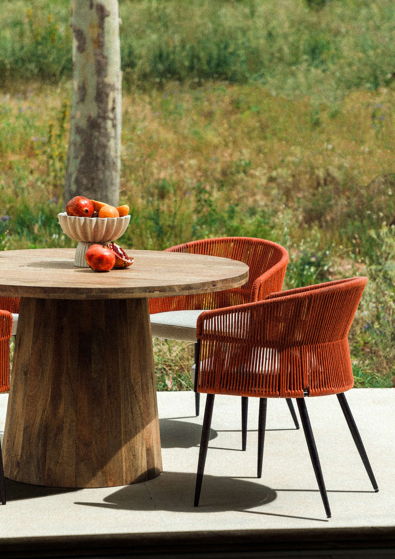 Chaise de Salle à Manger en Tissu et Corde Drean