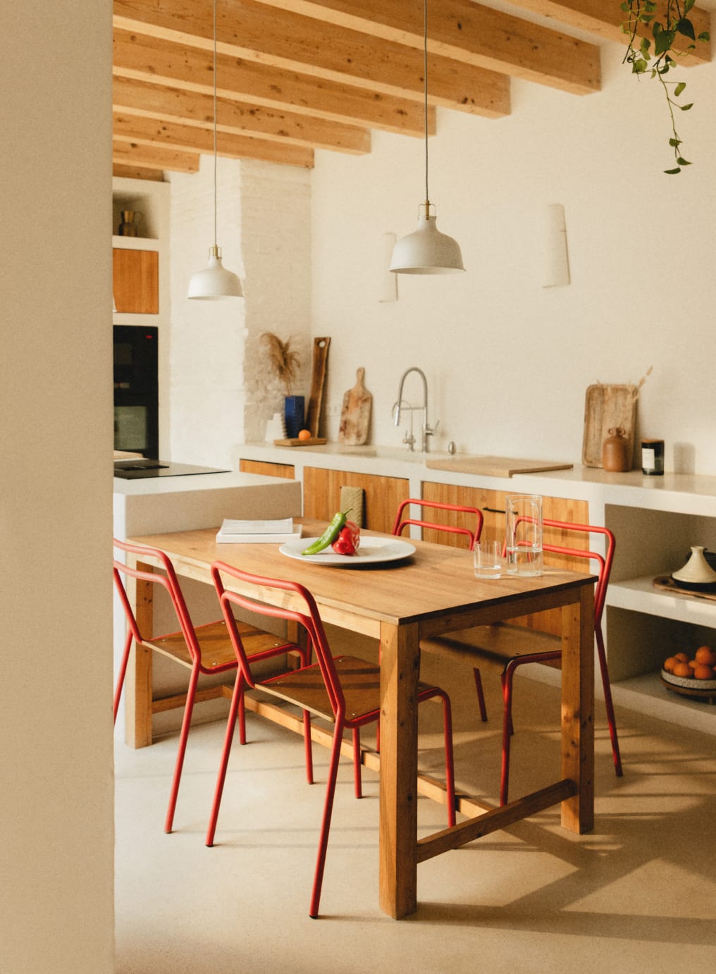 Sedia da Pranzo in Metallo e Legno Curi