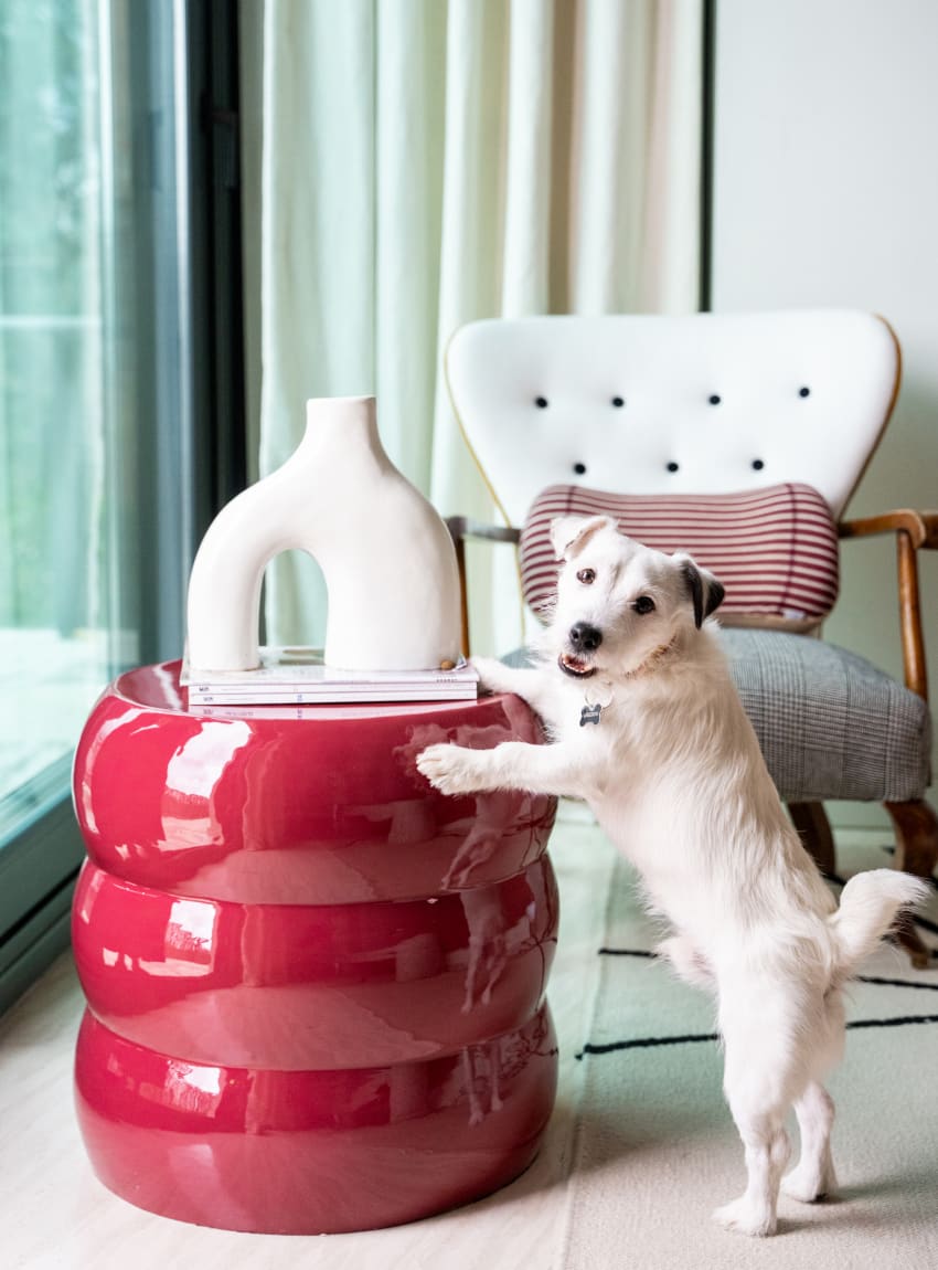 Mesa Auxiliar Redonda de Metal (Ø48 cm) Tita