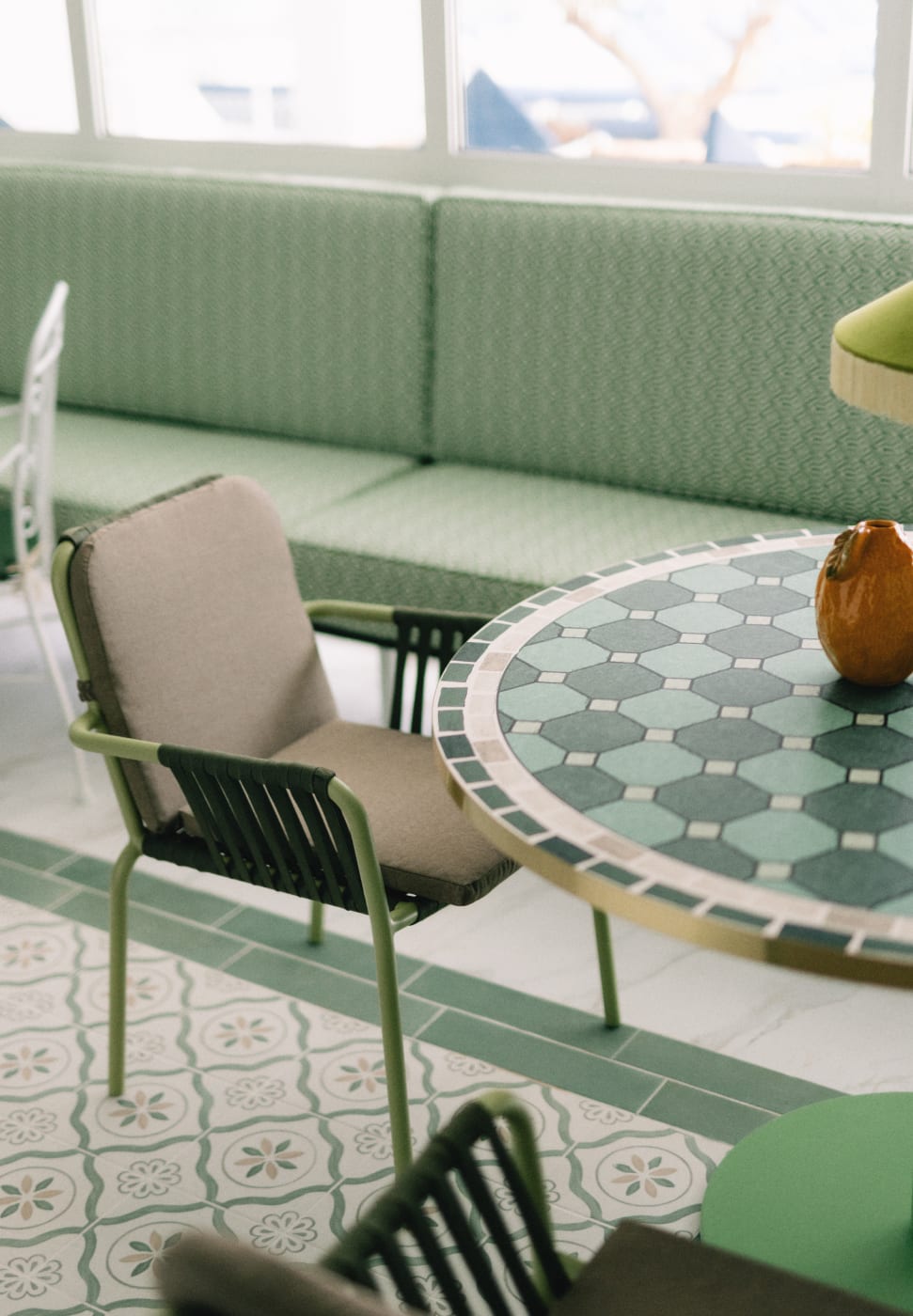 Outdoor Stuhl aus Aluminium und Seil Drian