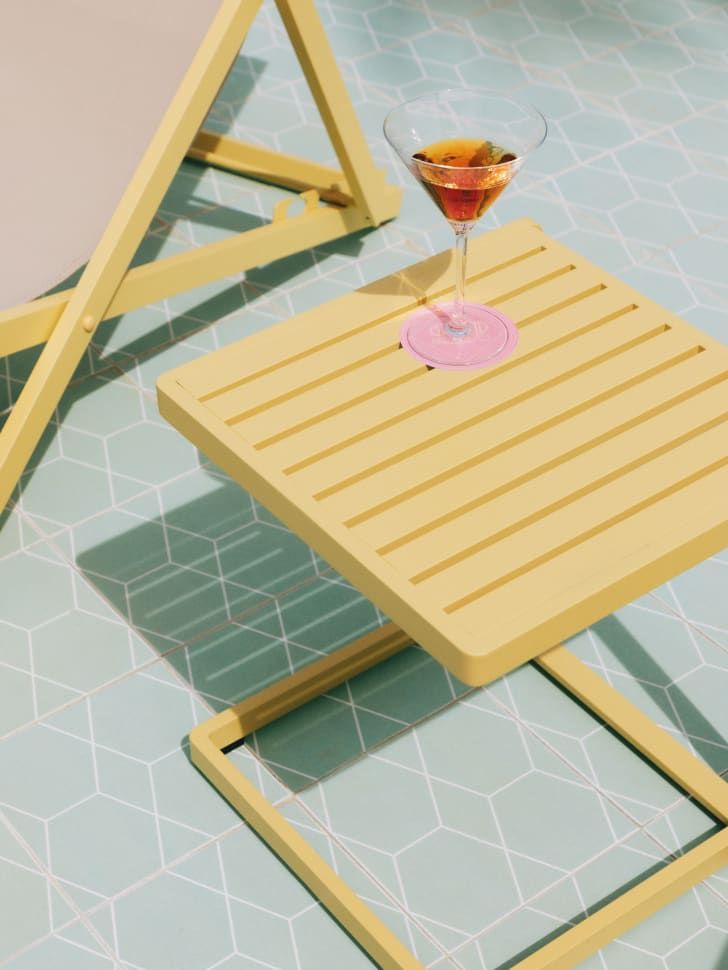 Aluminium Beistelltisch (40x40 cm) Kreta Farben