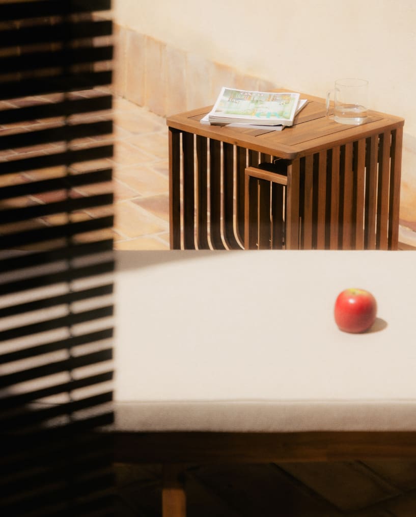 Mesa de Apoio em Madeira de Acácia (45x45 cm Hazan