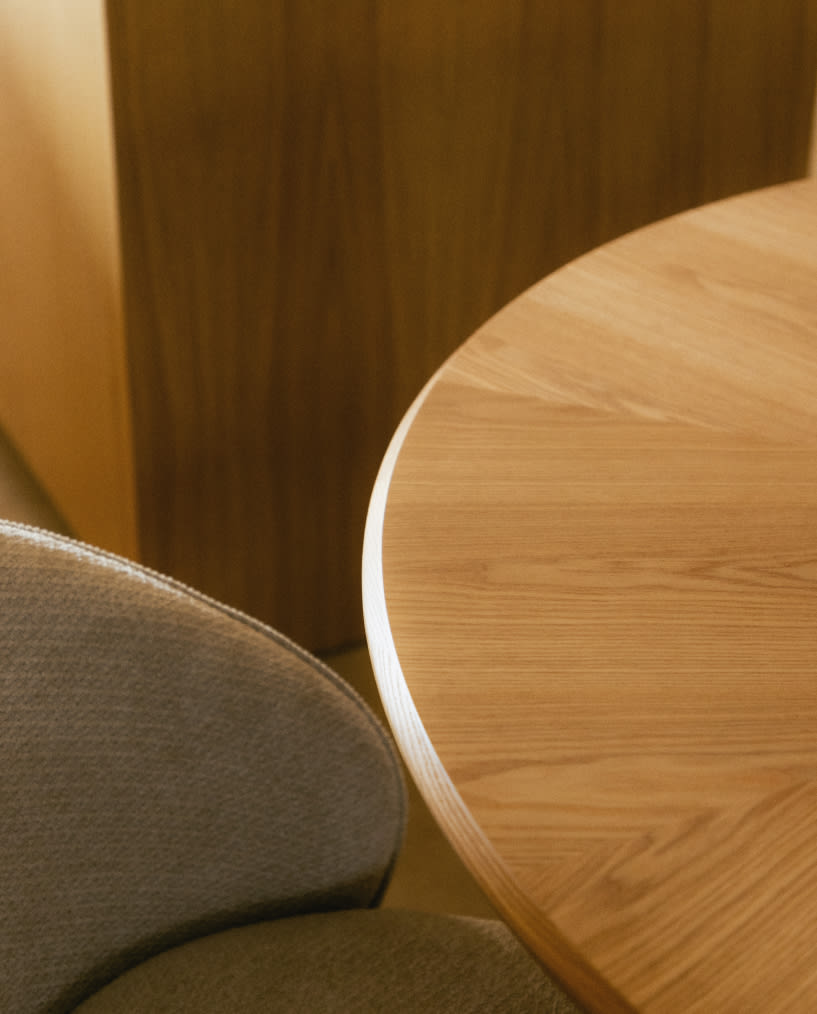 Mesa de Jantar Redonda de Madeira (Ø120 cm) Era