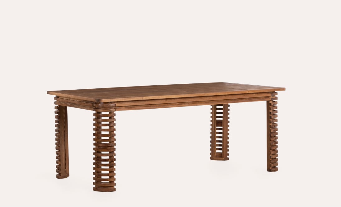 Mesa de Exterior Retangular em Madeira de Acácia Hazan (180x90 cm)