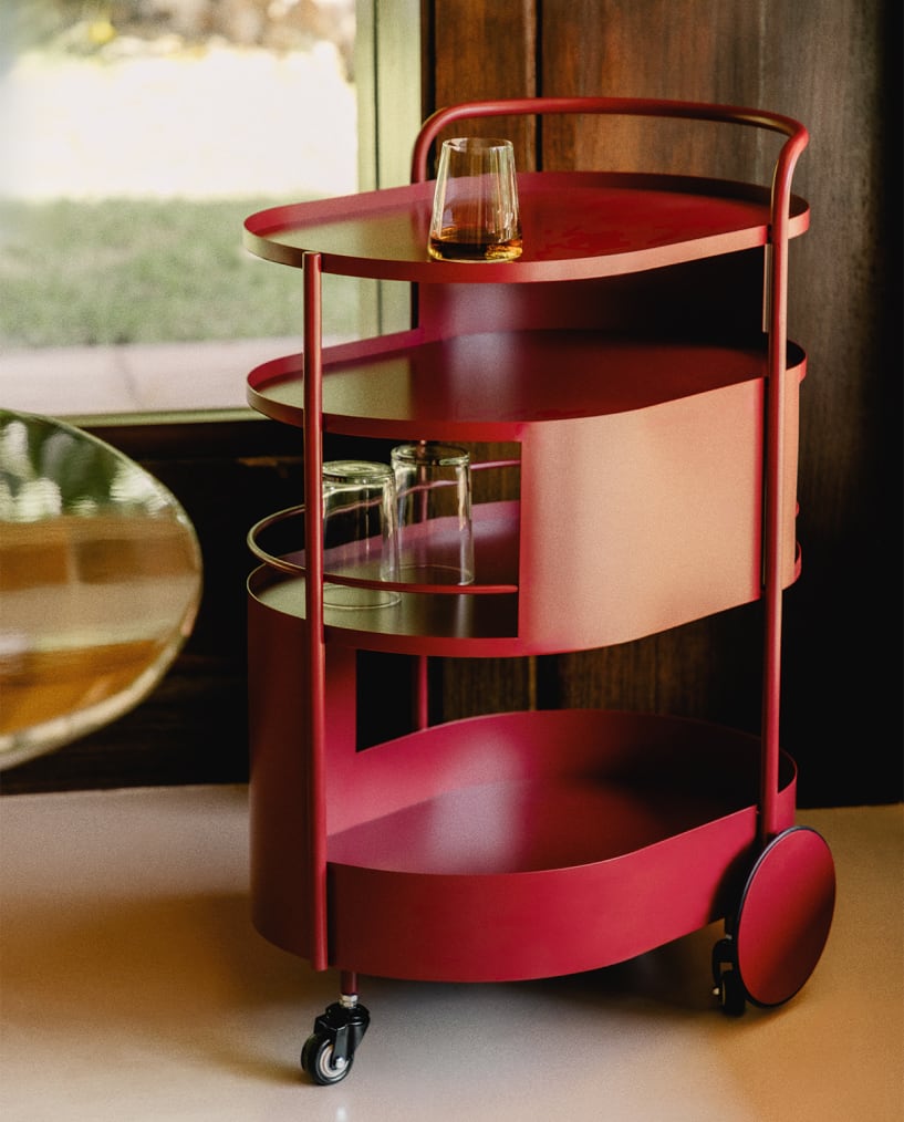 Chariot de Serveuse en Métal Baena