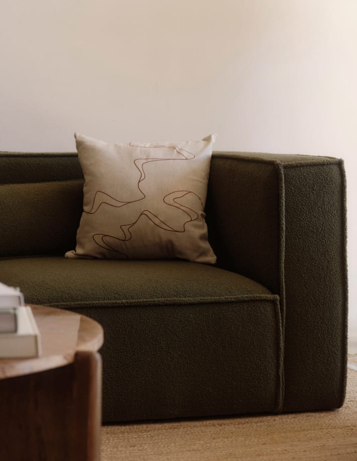 Sofá Modular de 3 piezas con 2 Sillones Esquineros de Tela Bouclé Kilhe