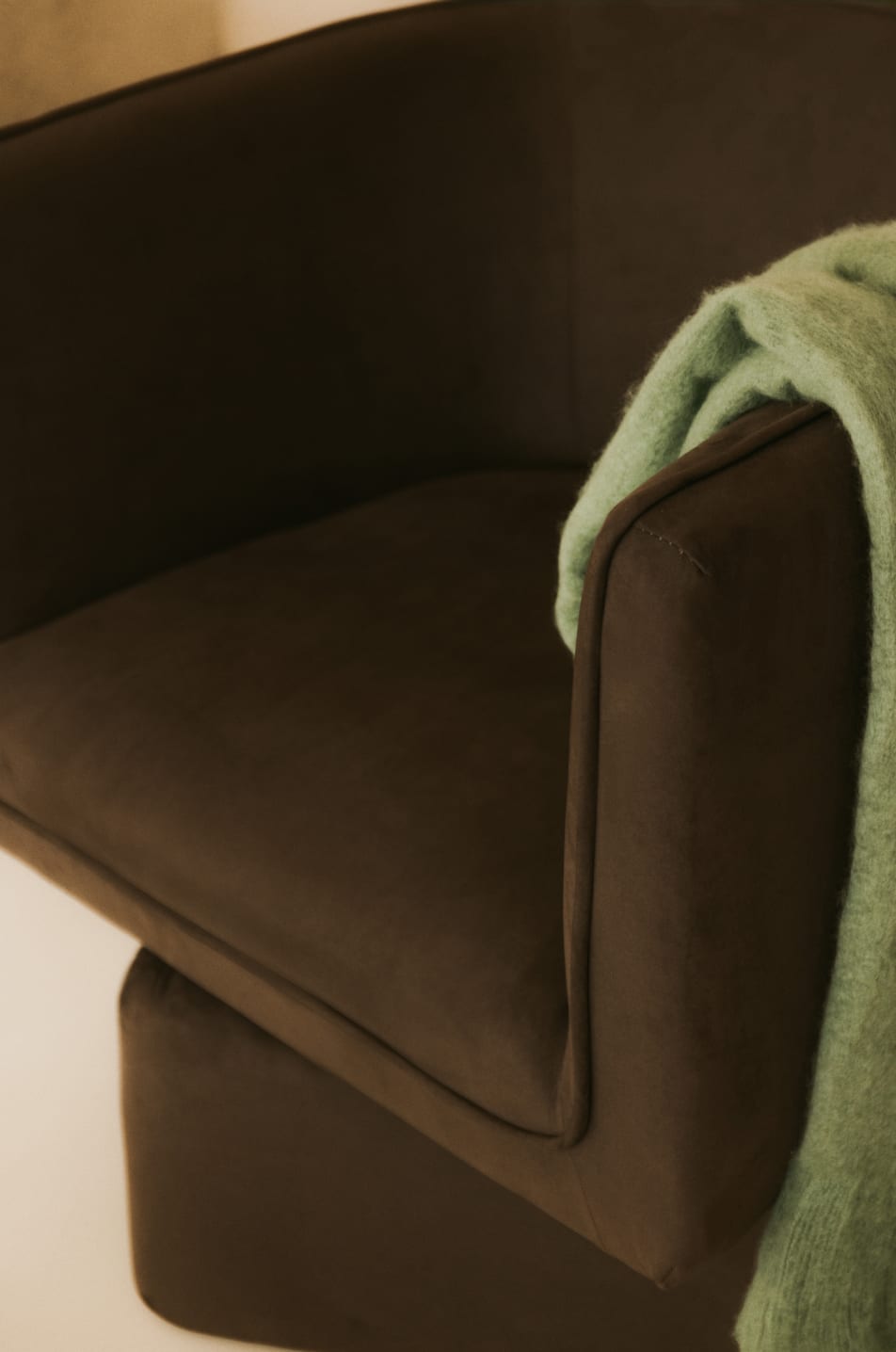 Fauteuil Pivotant en Tissu Mauren 