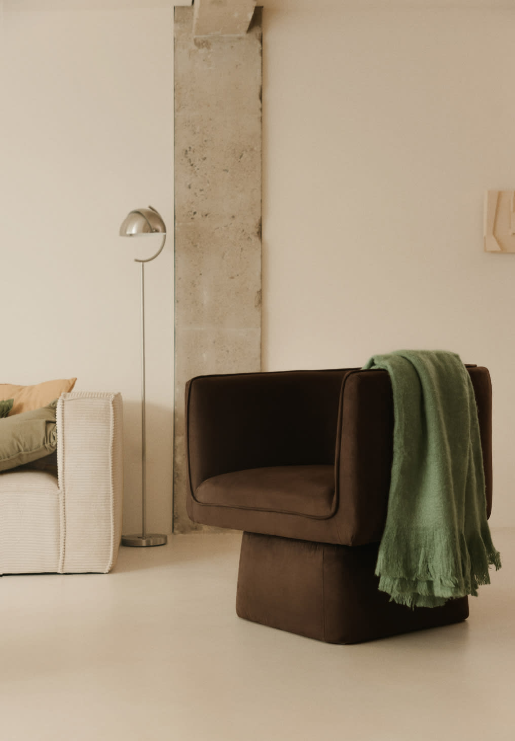 Fauteuil Pivotant en Tissu Mauren 