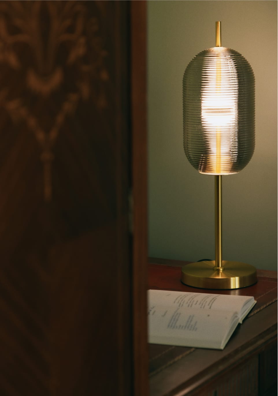 Dimmbare LED-Tischlampe Samil aus Metall 