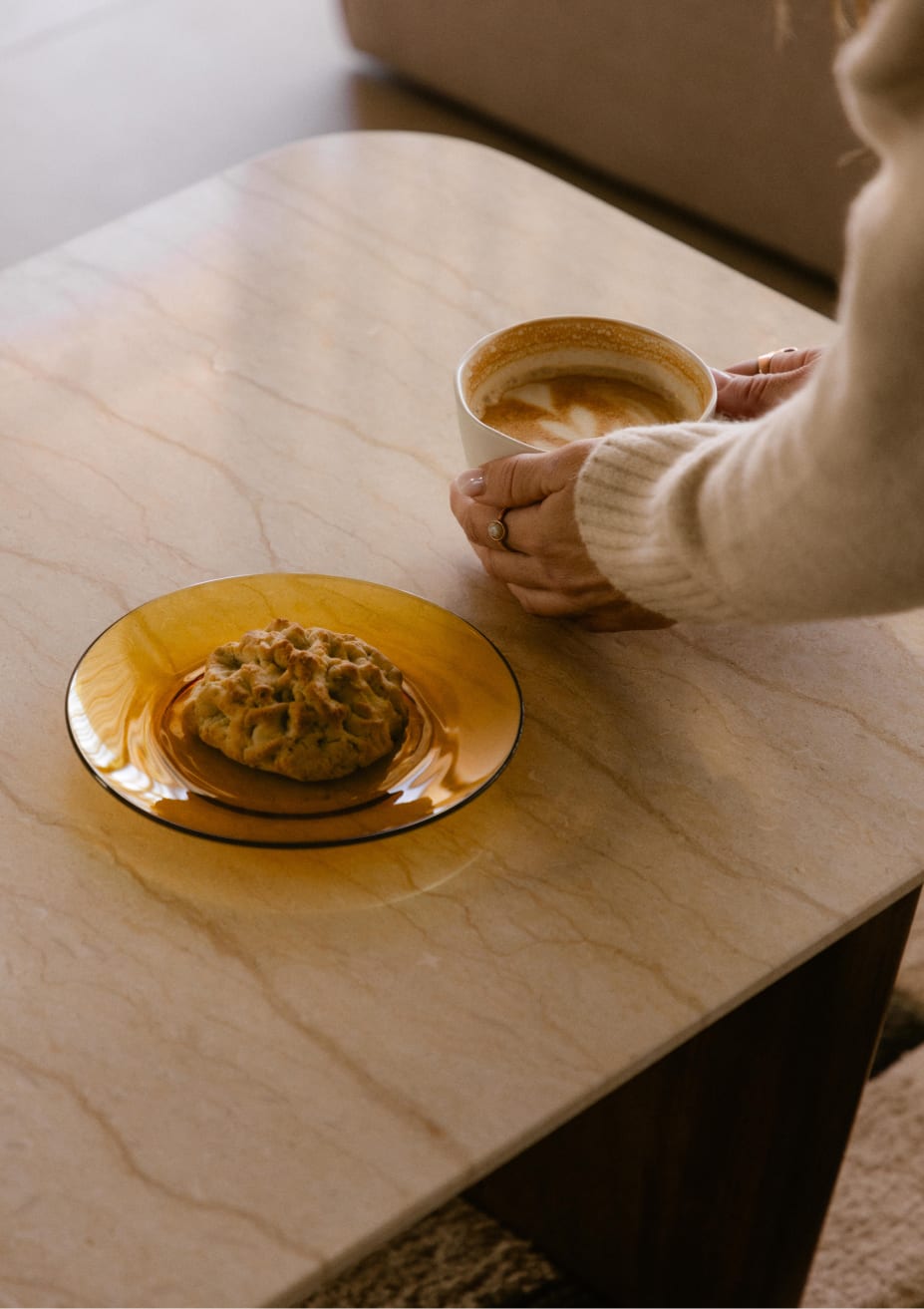 Mesa de Centro Rectangular de Mármol Egipcio y Madera de Mango (120x60 cm) Amatis