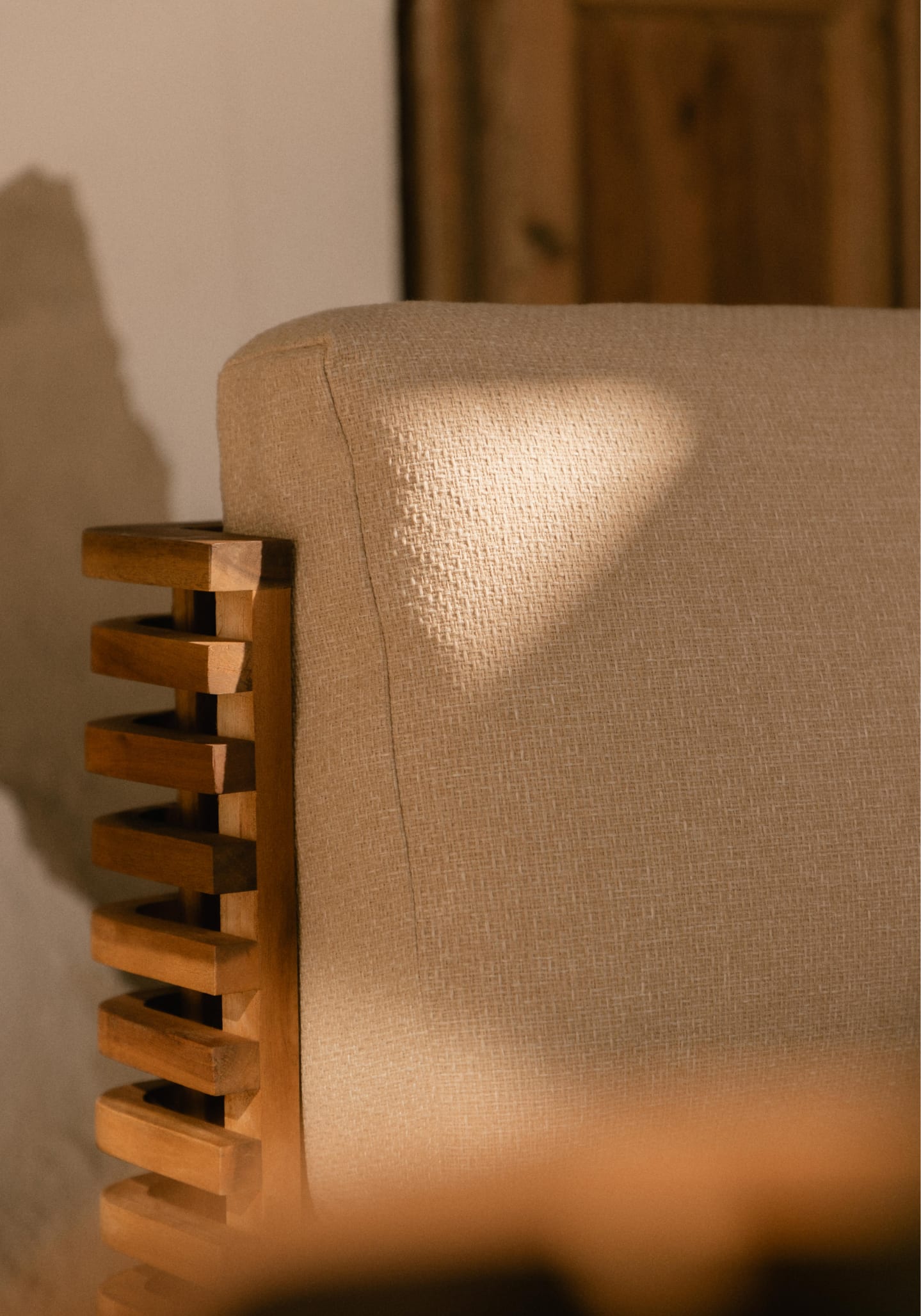 Sillón de Jardín de Madera de Acacia y Tela Hazan