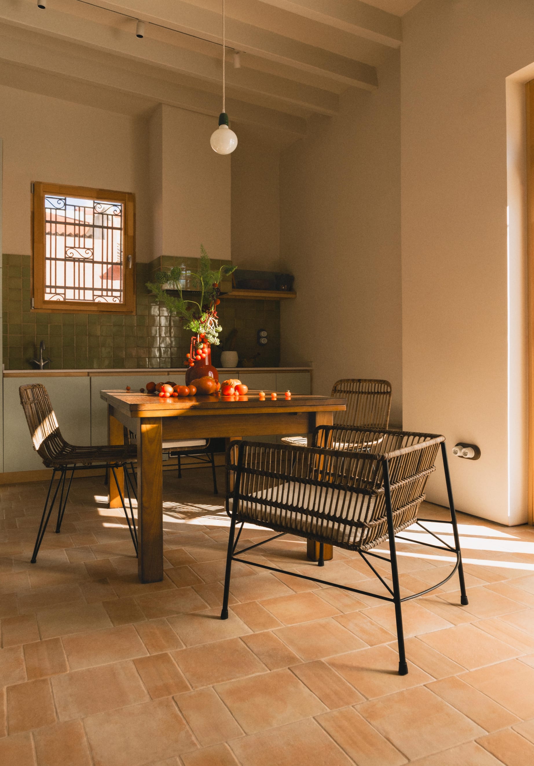 Esszimmerstuhl aus natürlichem Rattan Nice