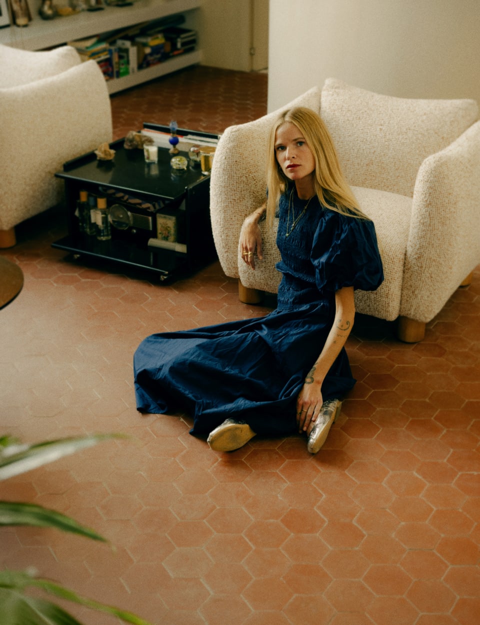 Valeria Sessel aus Holz und Stoff