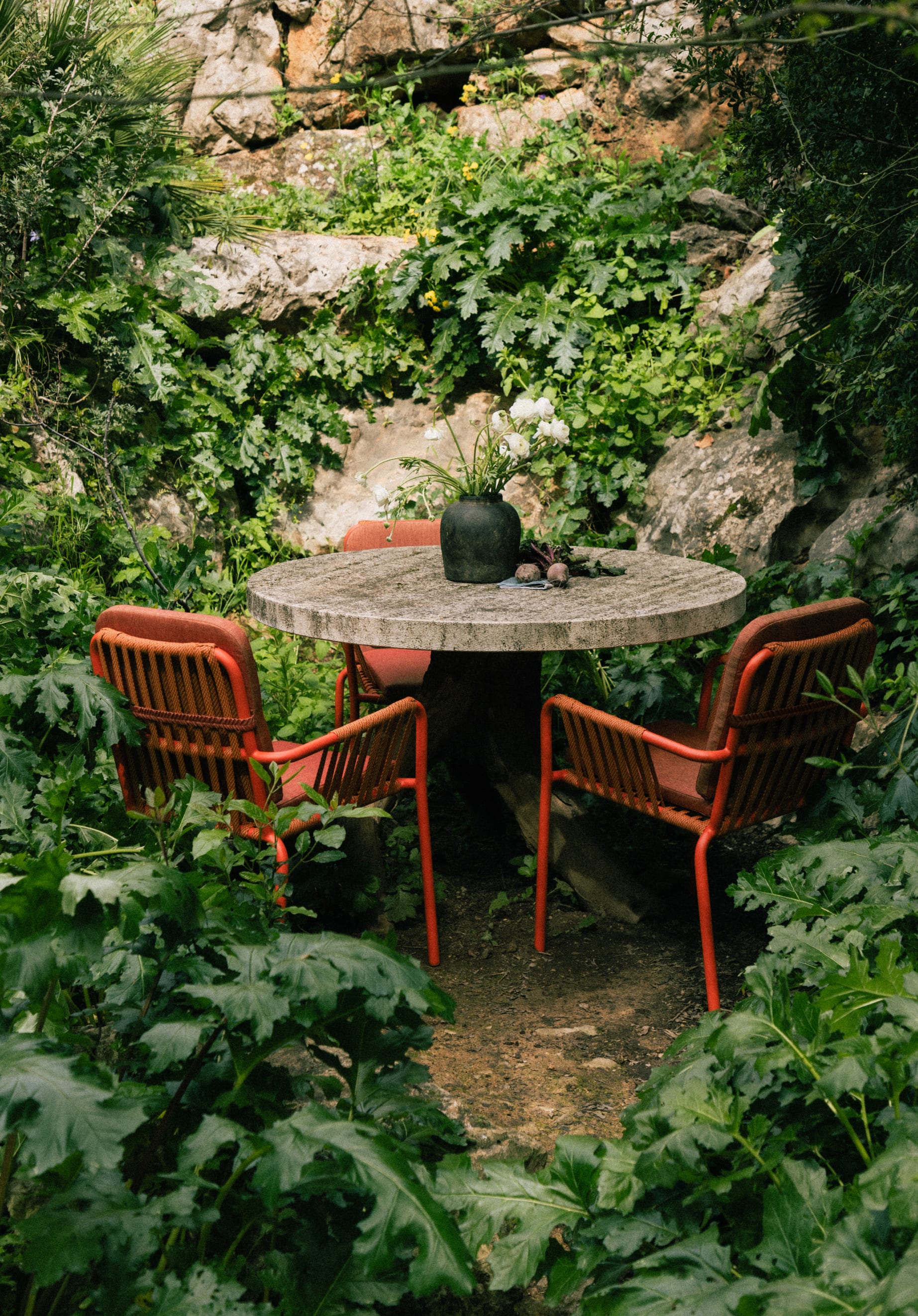 Chaise d'Extérieur en Aluminium et Corde Drian