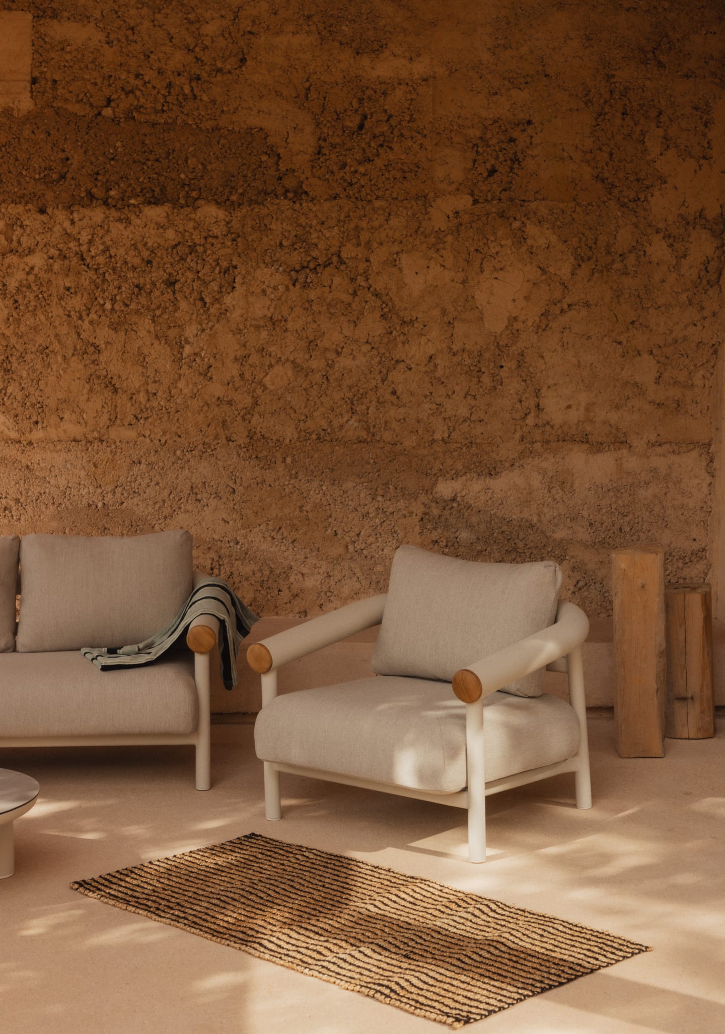 Cheryl Aluminium-Gartenstuhl mit Kissen