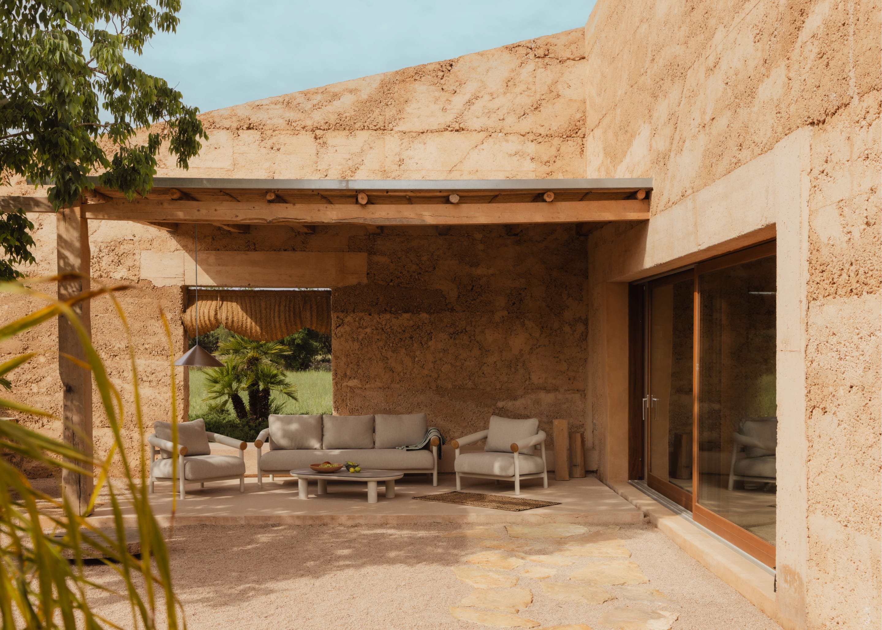 Cheryl Gartenset mit 3-Sitzer-Sofa, 2 Sesseln und Aluminium-Couchtisch