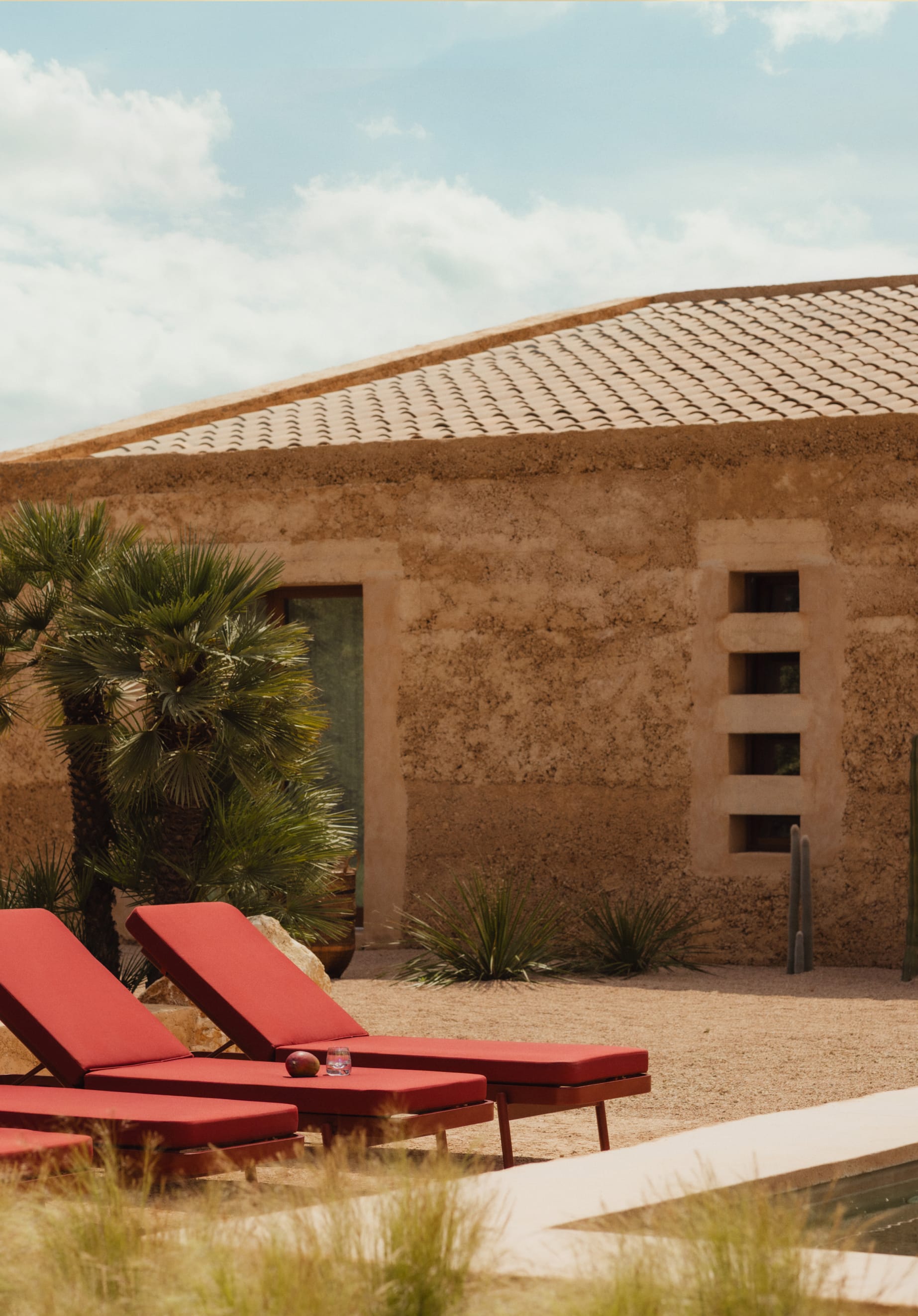 Aluminium-Liegeliege mit Stoffkissen Celina