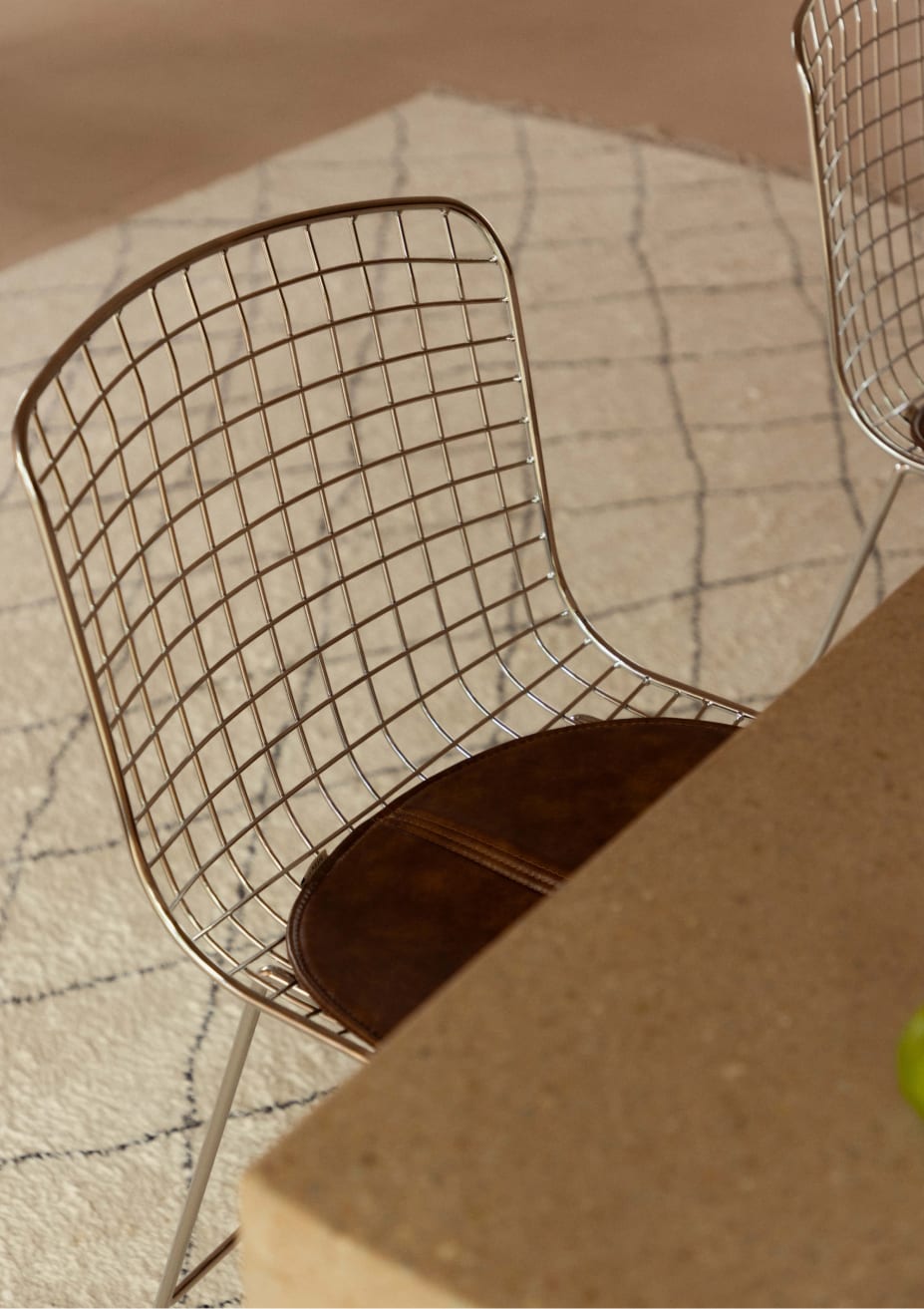 High Metal Stool (66 cm) High Backrest Aras 