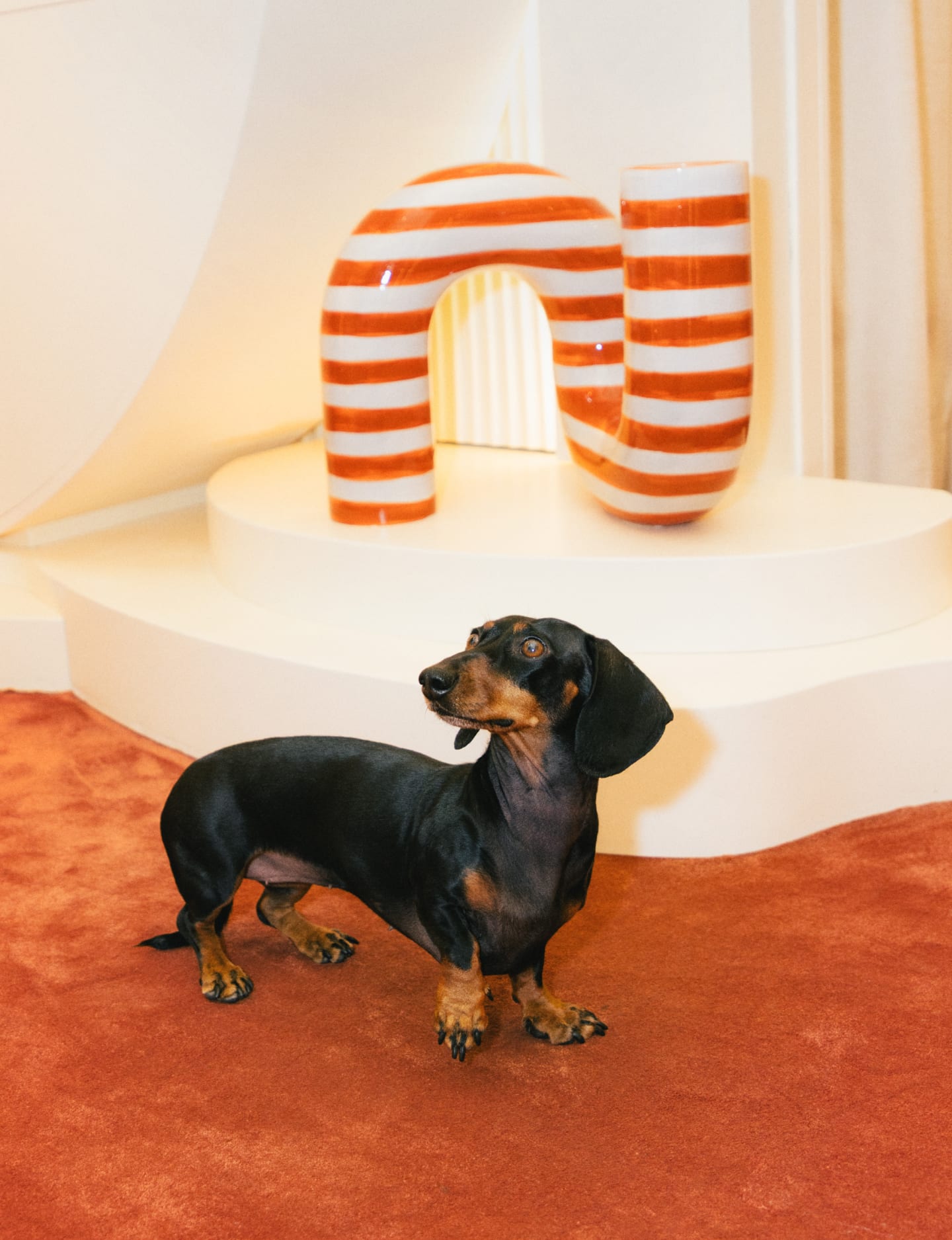 Hohe Dolomitvase XL Nito Line