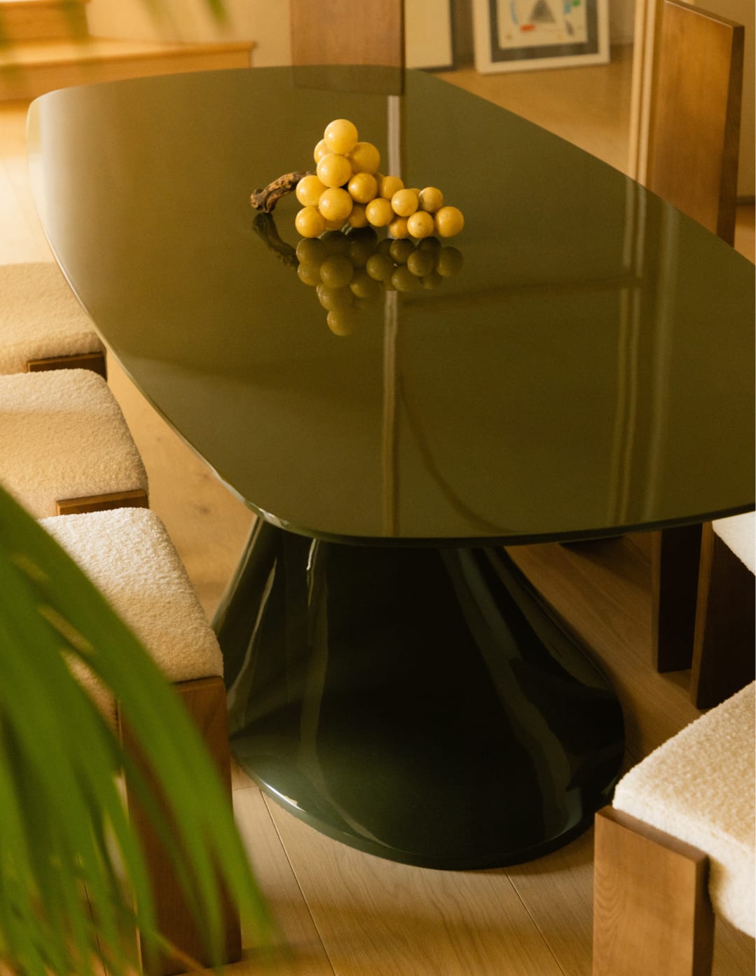 Rechteckiger Esstisch aus Holz und Fiberglas (220x100 cm) Cool Flawas 