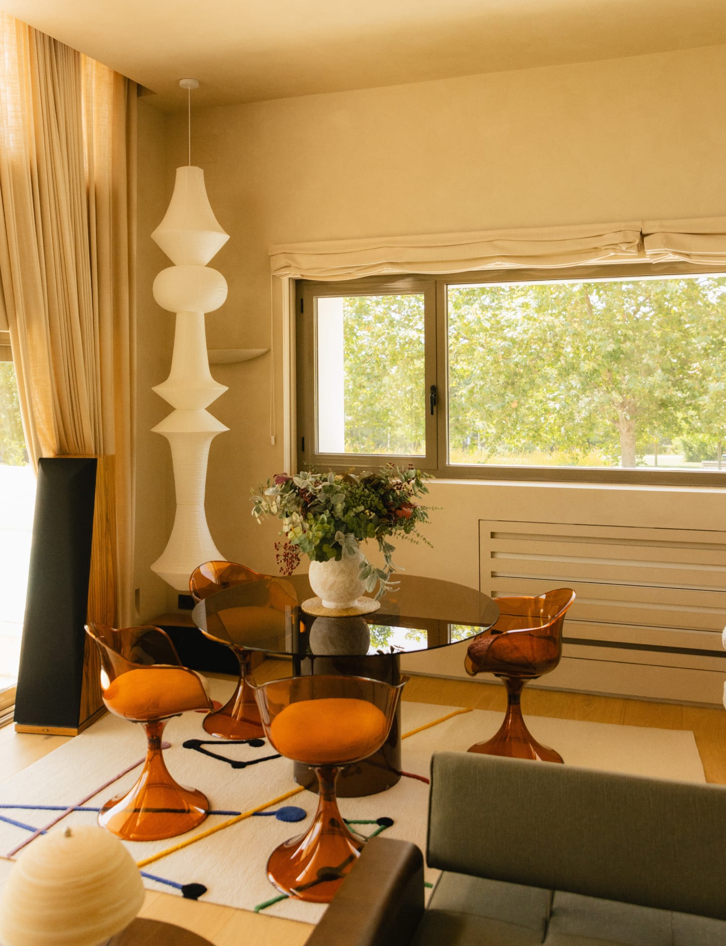 Runder Esstisch aus Gehärtetem Glas (Ø140 cm) Kolu