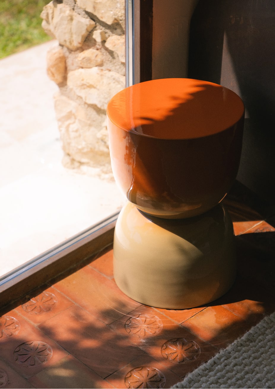 Runder Beistelltisch aus Metall (Ø32 cm) Elmo