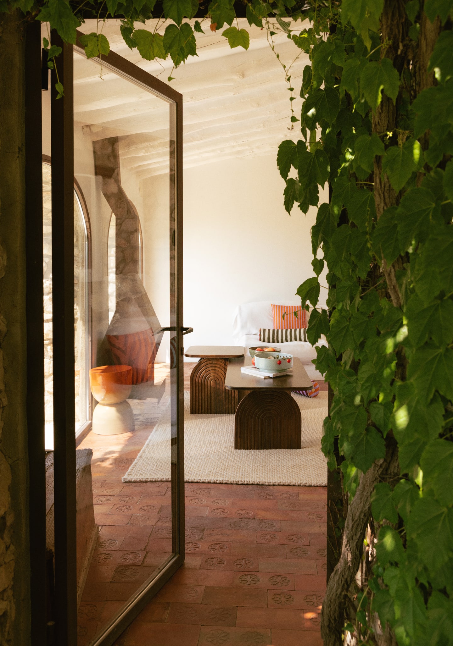 Rechteckiger Couchtisch aus Mangoholz (120x60 cm) Lenis