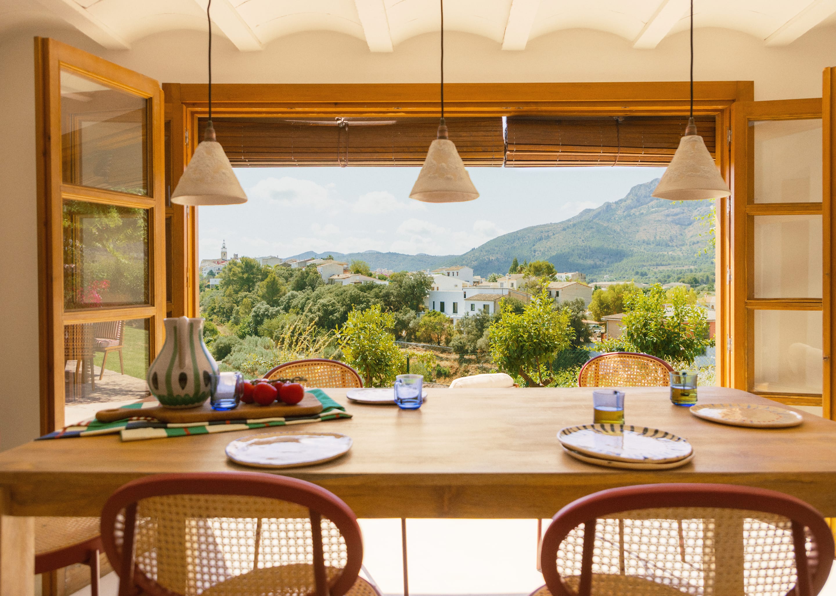 Rechteckiger Esstisch aus Mangoholz (200x100 cm) Valde