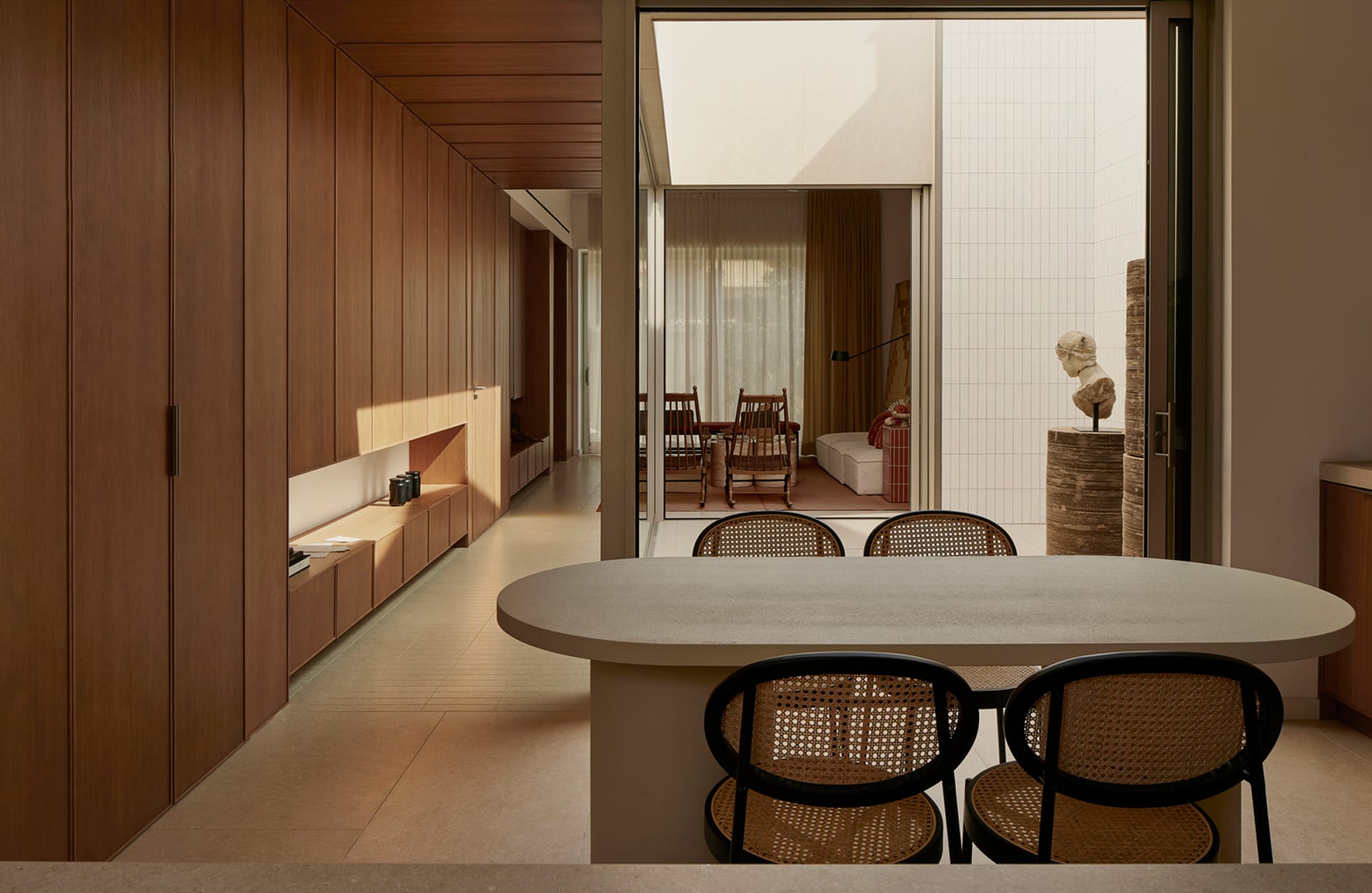 Silla de Comedor de Ratán Natural y Metal Vili