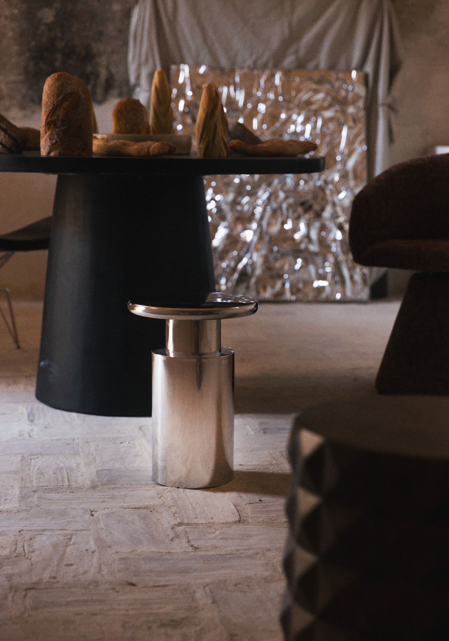 Runder Metall-Beistelltisch (Ø31,5 cm) Ravi