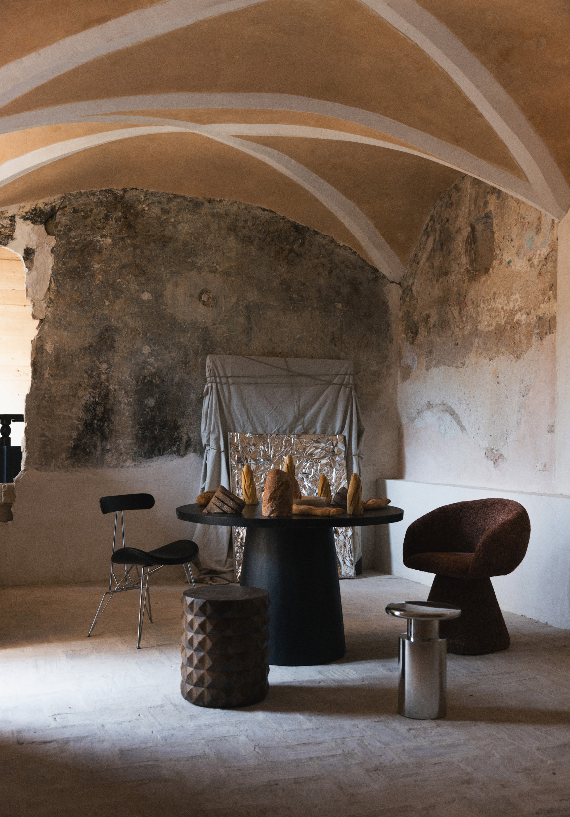 Runder Esstisch aus Mangoholz (Ø120 cm) New Doran