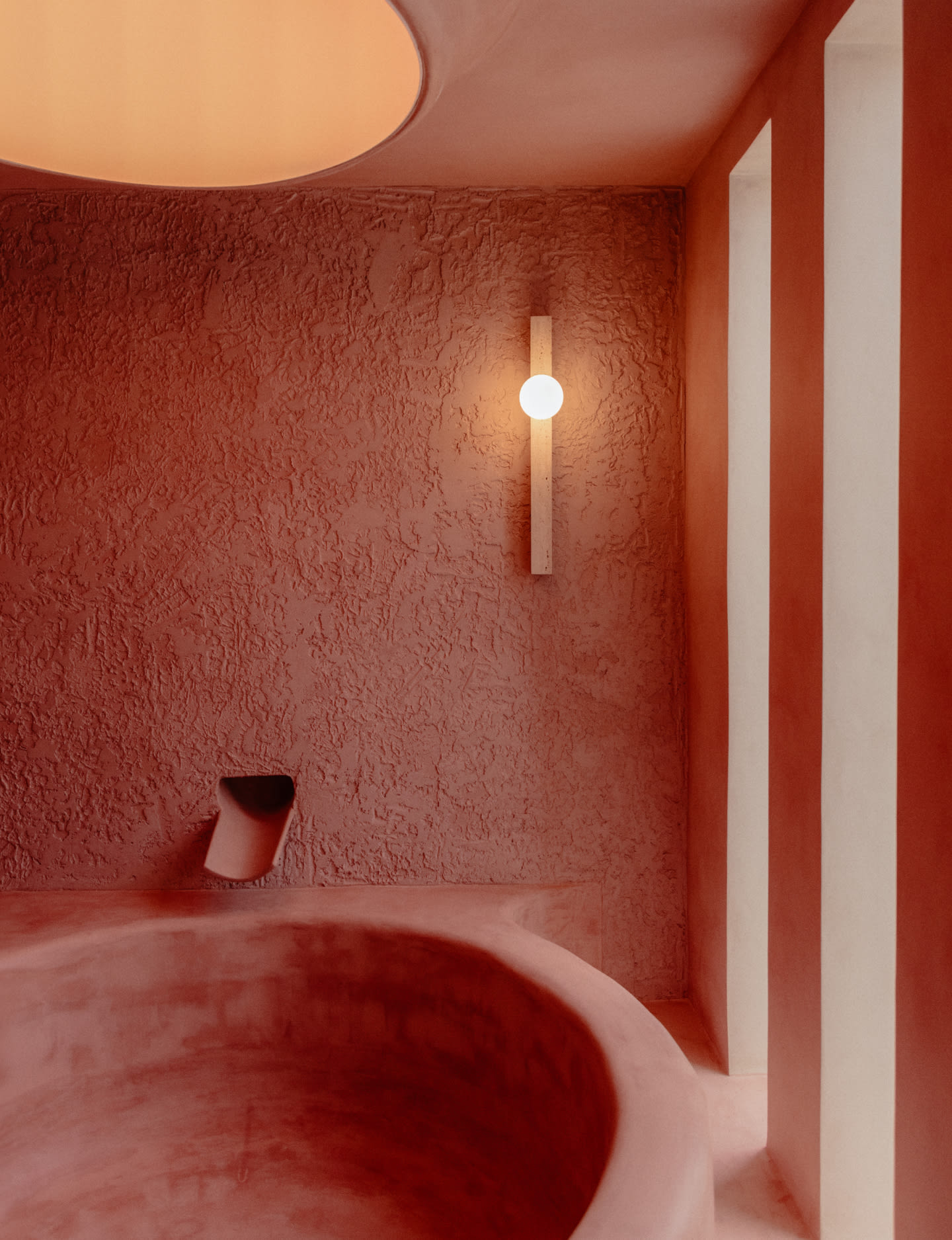 Candeeiro de Parede em Mármore Travertino Niuras