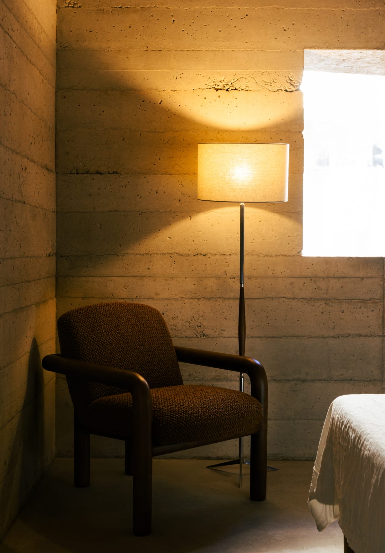 Wooden and Fabric Armchair Maiel 