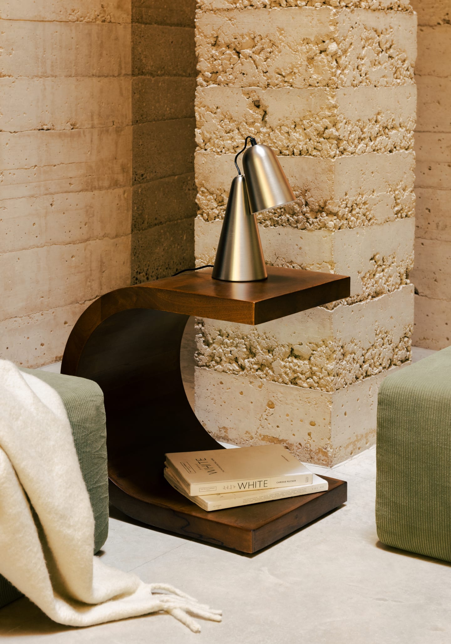 Mango Wood Side Table (56x40 cm) Adgar