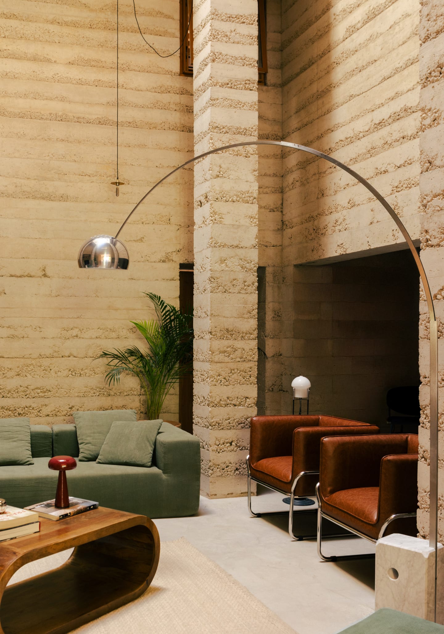 Faux Leather and Metal Armchair Marcellus